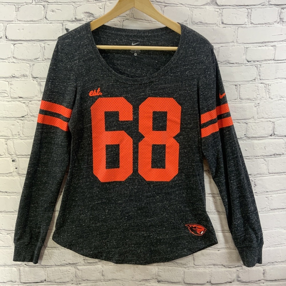 Nike Tee Womens Sz M OSU Oregon State Beavers Team Jersey Style